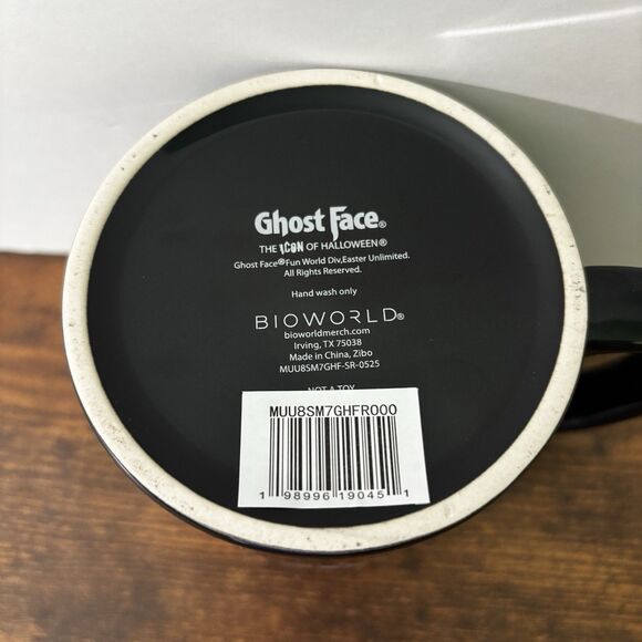 Bioworld Ghost Face Coffee Mug Cup 16 oz Scream Movie Horror Halloween NEW - Picture 4 of 6